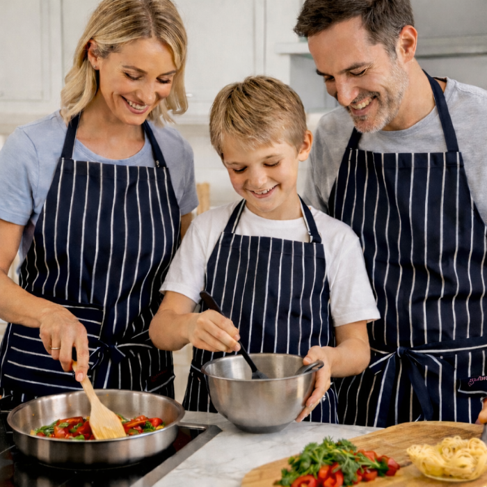 Prijuostė Navy Stripes, L/XL||TavoSapnas