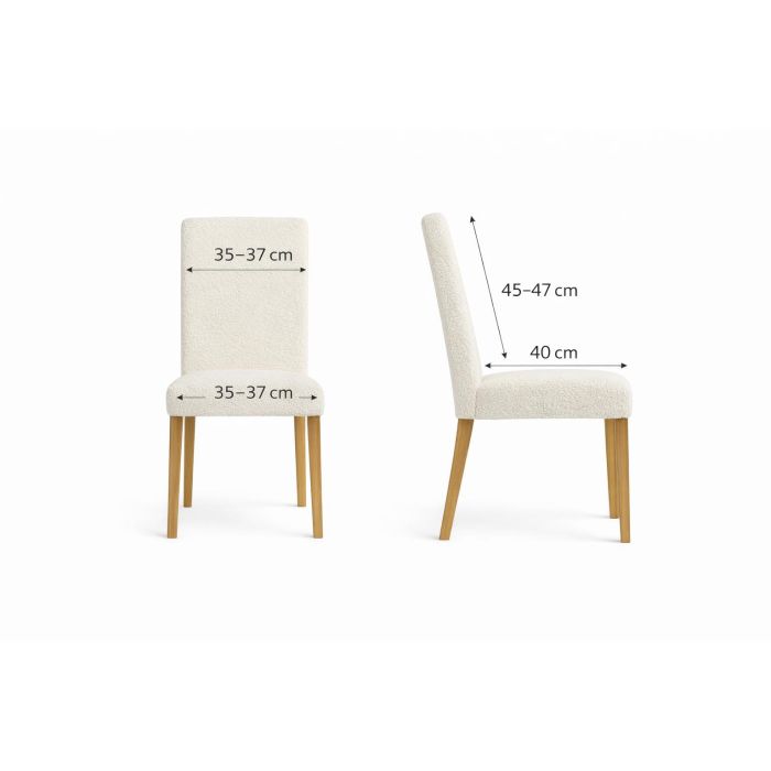 Kėdžių užvalkalai Black, 2 vnt.||TavoSapnas