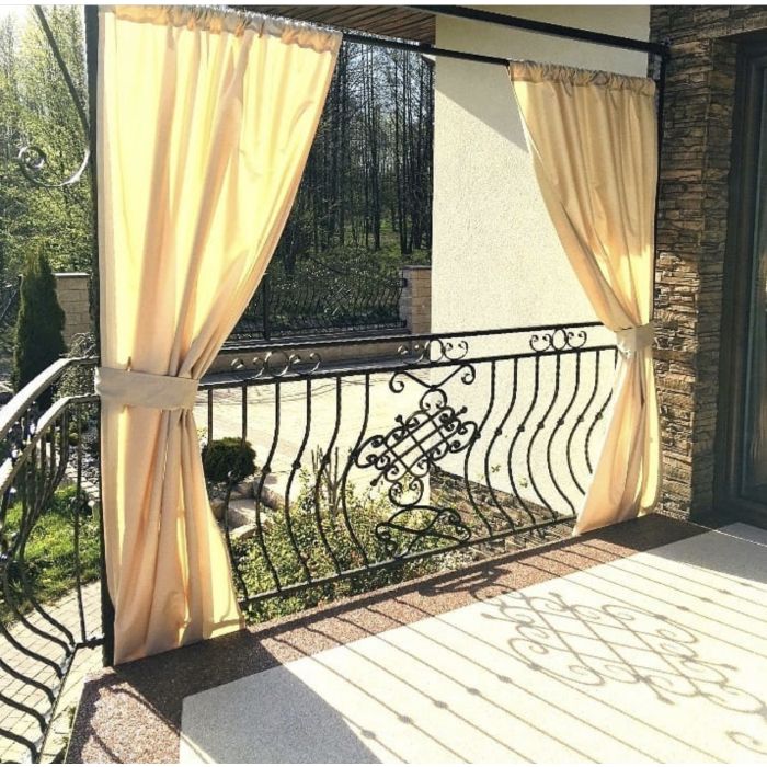 Vandeniui atsparus minkštas audinys Oxford gelsvai kreminis (su broku), likutis 0.55x1.60m||TavoSapnas