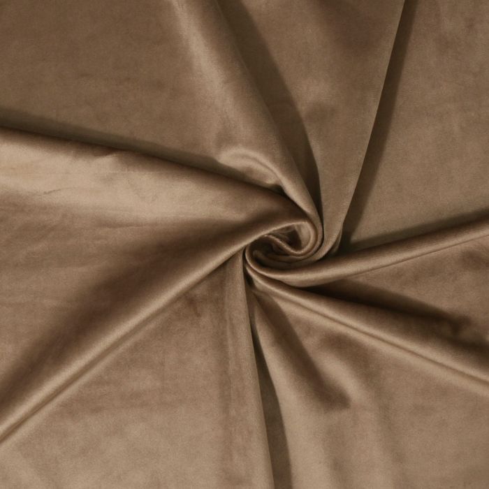 Matuojama veliūrinė užuolaida Matte Light Brown, aukštis 320 cm||TavoSapnas
