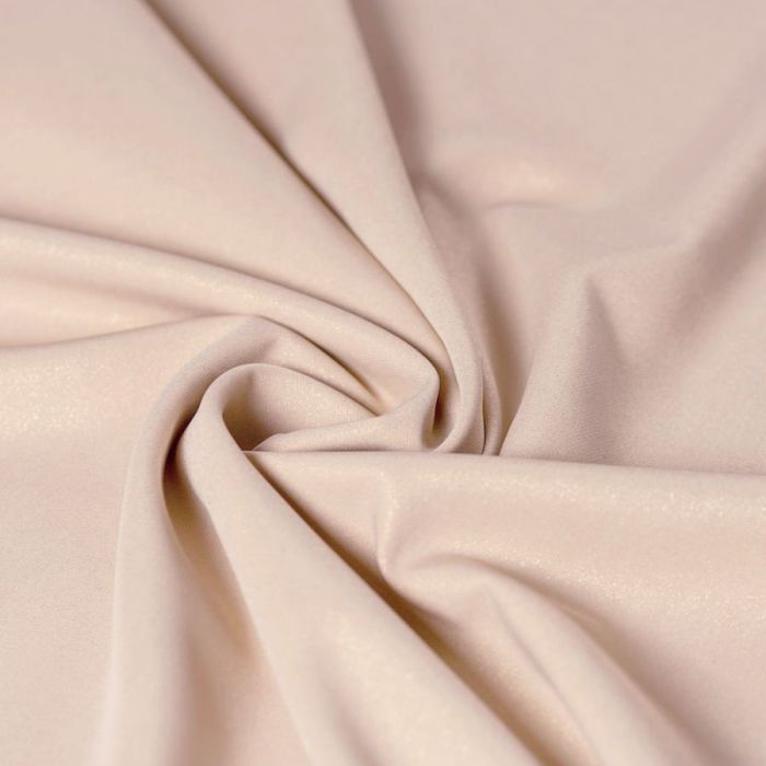 Blizgus puošnus audinys Barbie Cream, likutis 0.60x1.50m||TavoSapnas