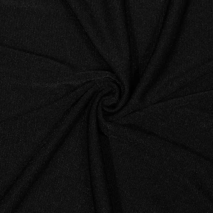 Puošnus sintetinis trikotažas Black, 0.40x1.60m||TavoSapnas