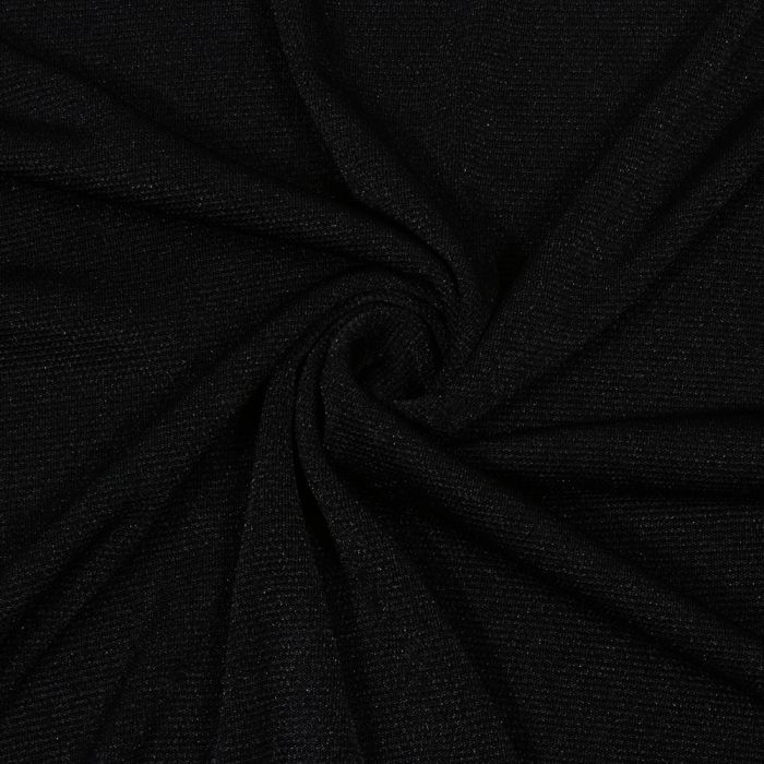 Puošnus sintetinis trikotažas Black, 0.40x1.60m||TavoSapnas