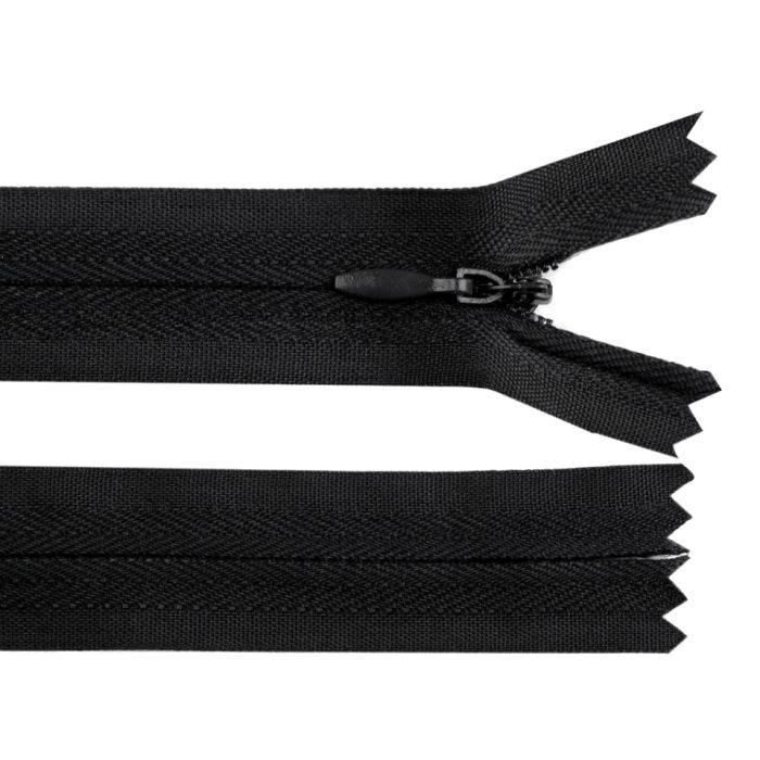 Užtrauktukas paslėptas juodas 18cm||TavoSapnas