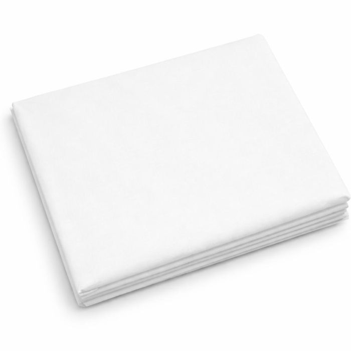 Satino paklodė be gumos Balta, 200x230 cm||TavoSapnas