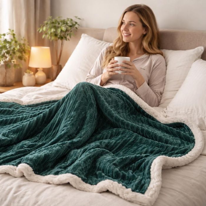 Pliušo pledas Fabio, 160x200 cm||TavoSapnas