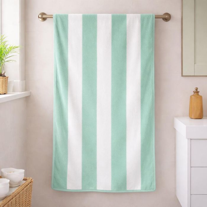 Rankšluostis Mint Stripes, 70x140 cm||TavoSapnas
