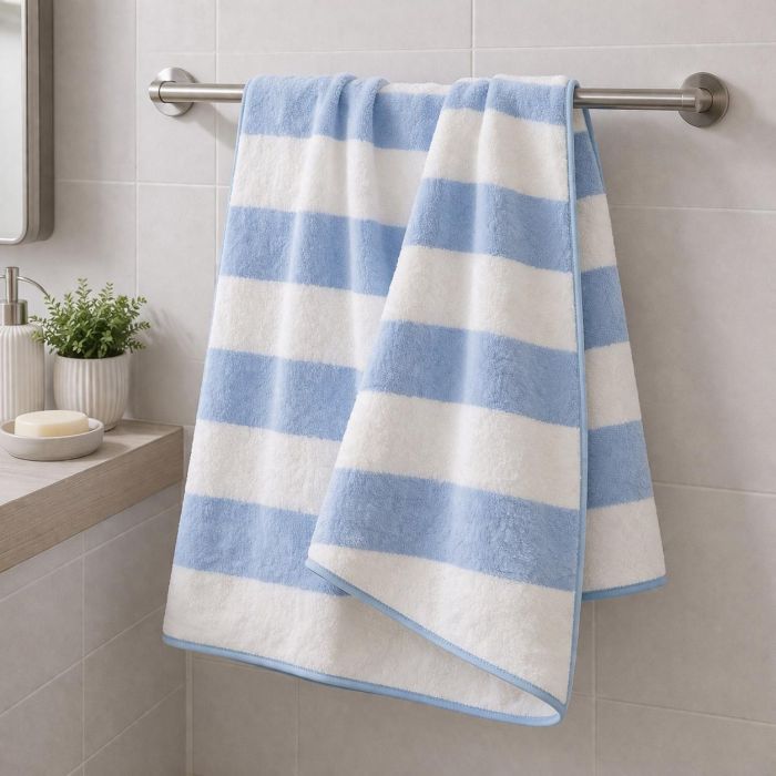 Rankšluostis Blue Stripes, 70x140 cm||TavoSapnas
