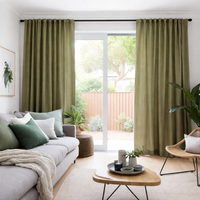 Matuojama naktinė užuolaida Ibiza Green, aukštis 290 cm||TavoSapnas