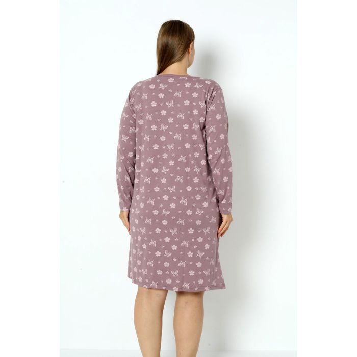 Trikotažinis chalatas su užtrauktuku Butterfly, 2XL||TavoSapnas