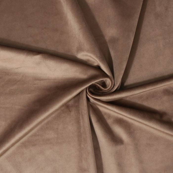 Karališkojo veliūro naktinių užuolaidų komplektas Light Brown||TavoSapnas