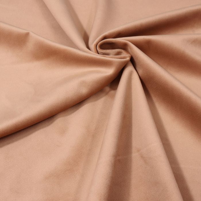 Karališkojo veliūro naktinių užuolaidų komplektas Caramel||TavoSapnas