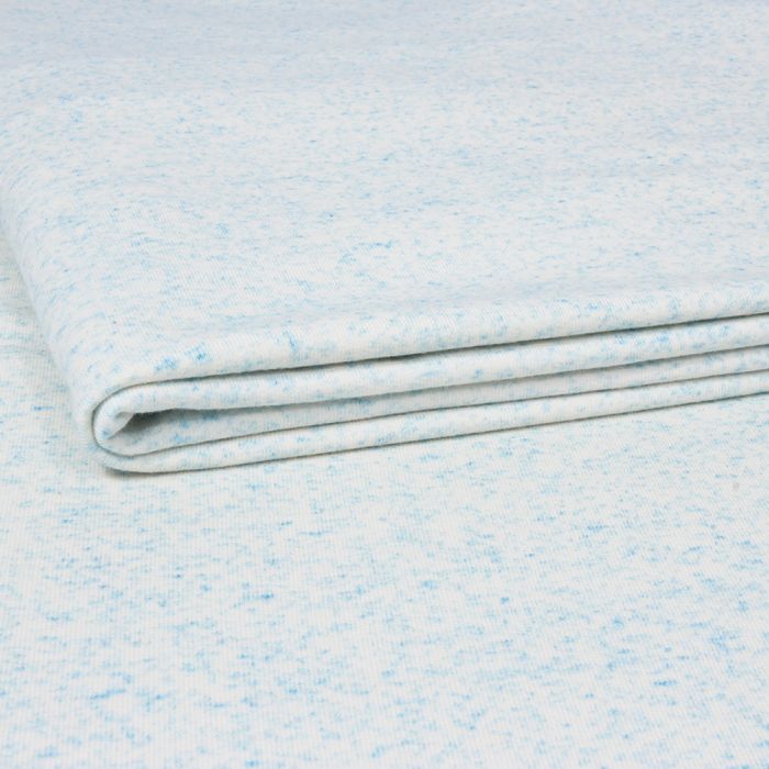 Kilpinis trikotažas Blue Melange, likutis 1.30x1.40m||TavoSapnas