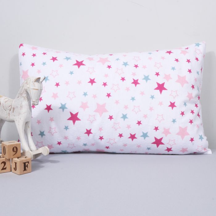 Flanelinis pagalvės užvalkalas Žvaigždelės, 40x60 cm||TavoSapnas