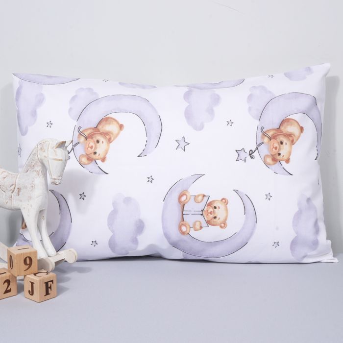 Medvilninis pagalvės užvalkalas Mėnulis, 40x60 cm||TavoSapnas