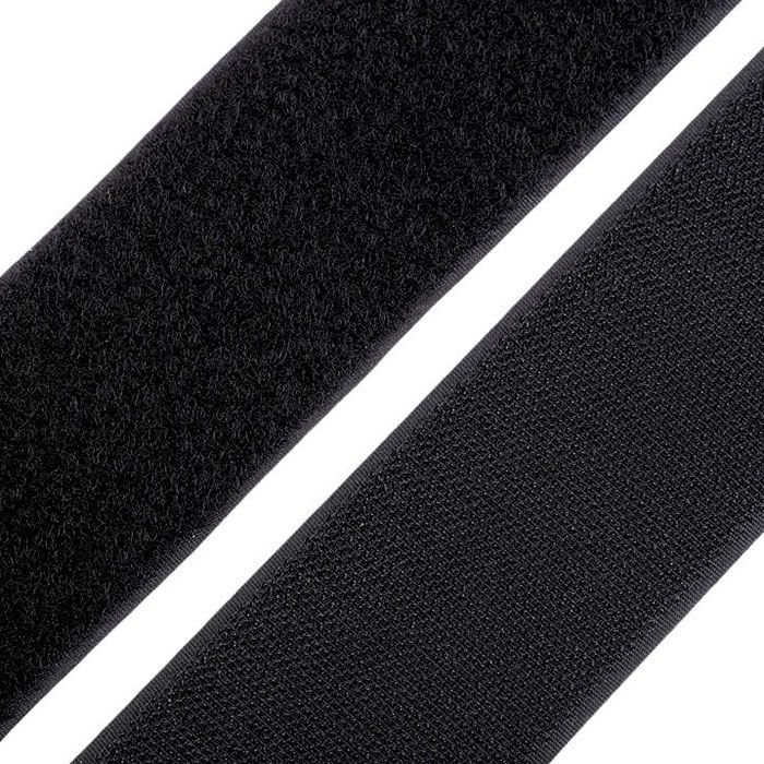 Velcro juostelė juoda, 50mm, likutis 1.30m||TavoSapnas