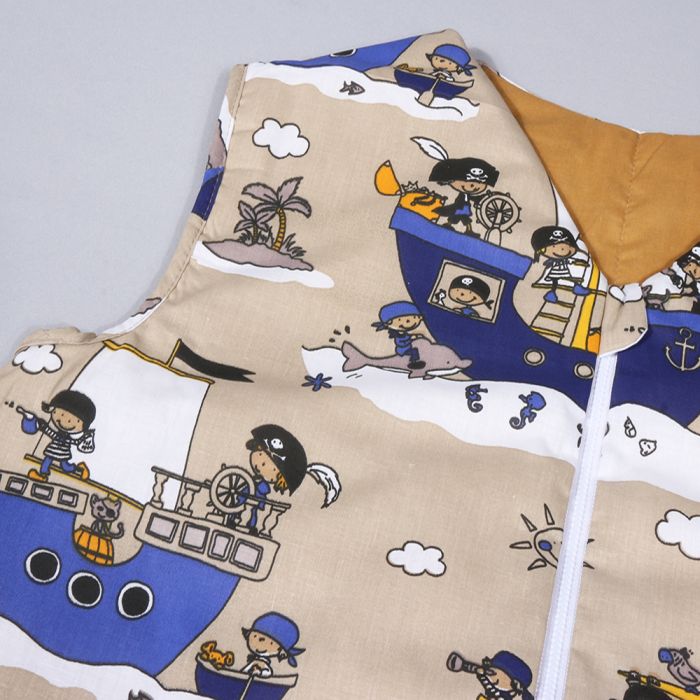 Miegmaišis su dvipusiu užtrauktuku Piratai, 140 cm||TavoSapnas