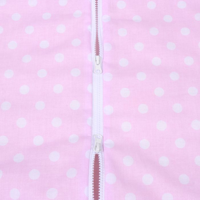Miegmaišis su dvipusiu užtrauktuku Pink Bubbles, 140 cm||TavoSapnas