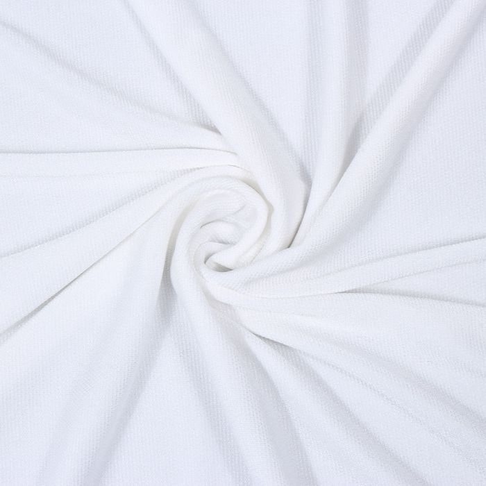Puošnus sintetinis trikotažas White, 0.60x1.50m||TavoSapnas