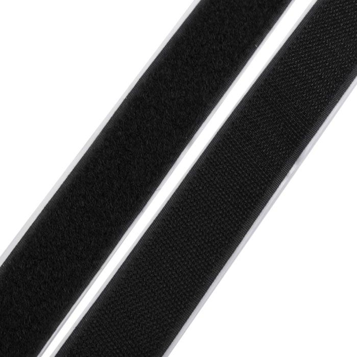 Klijuojama velcro juosta juoda, 38mm||TavoSapnas