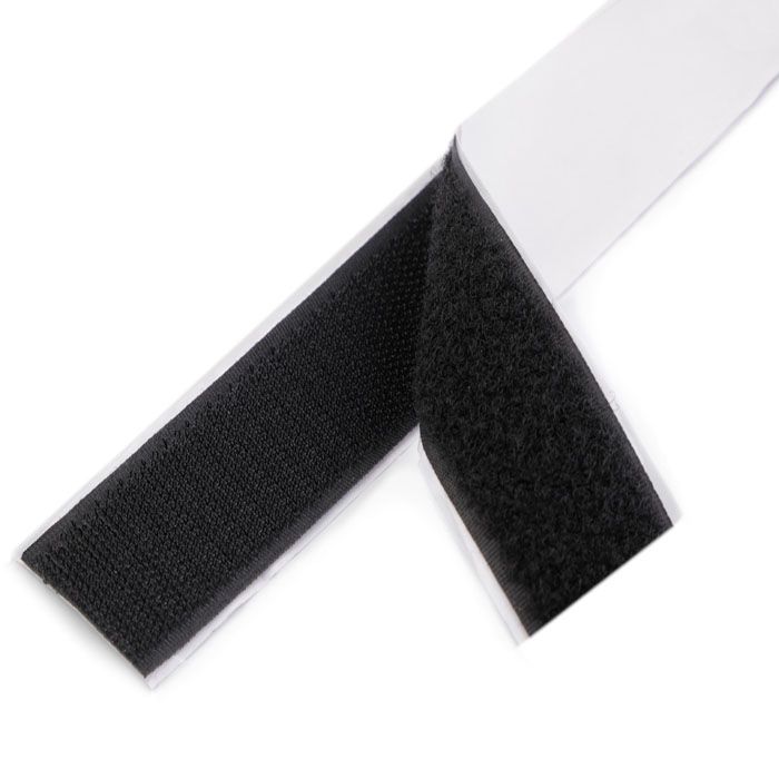 Klijuojama velcro juosta juoda, 38mm||TavoSapnas
