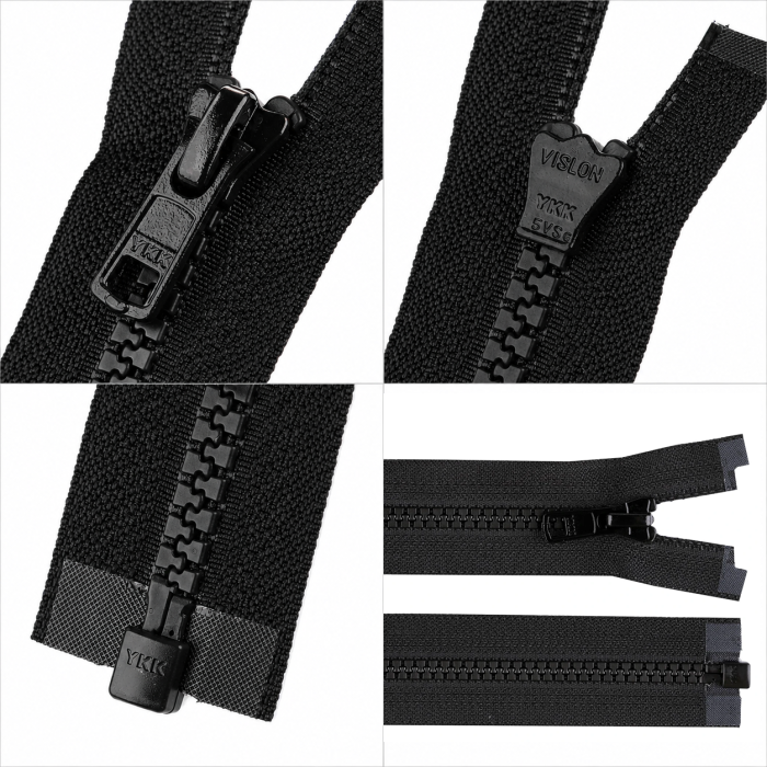YKK traktoriuko tipo užtrauktukas, 80 cm (juodas)||TavoSapnas