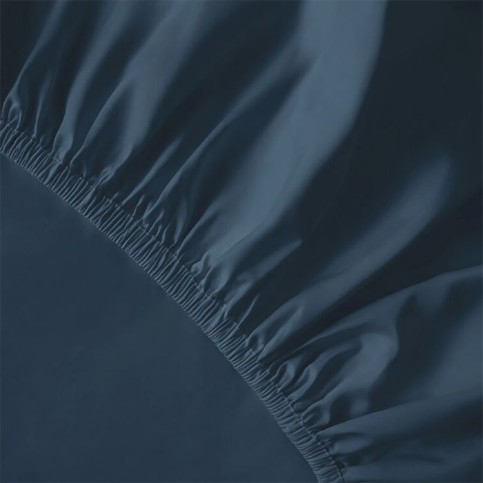 Pure Collection satino paklodė su guma DENIM, 160x200 cm||TavoSapnas