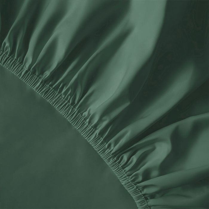 Pure Collection satino paklodė su guma OLIVE, 180x200 cm||TavoSapnas