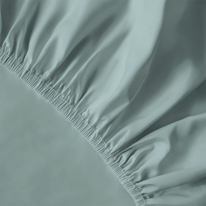 Pure Collection satino paklodė su guma MINT, 160x200 cm||TavoSapnas