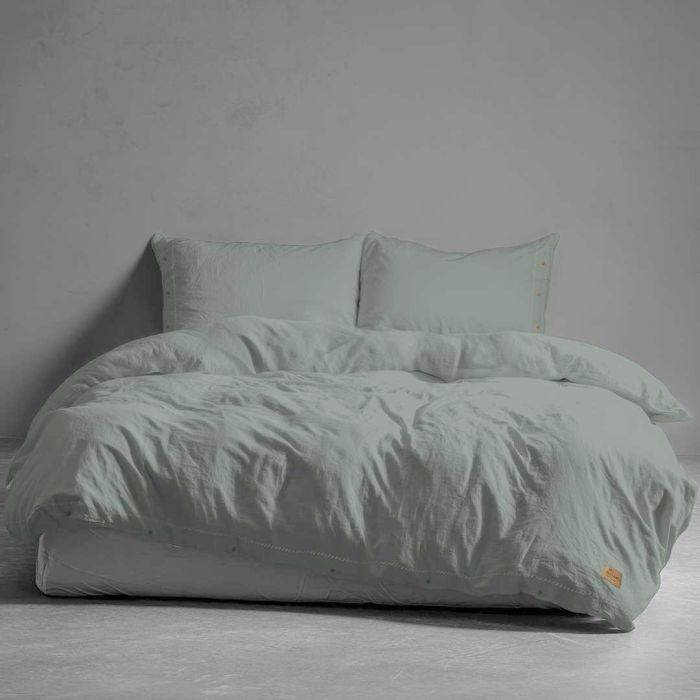 Medvilninė patalynė PURE ECO LINE Mint, 200x220, 70x80 cm||TavoSapnas