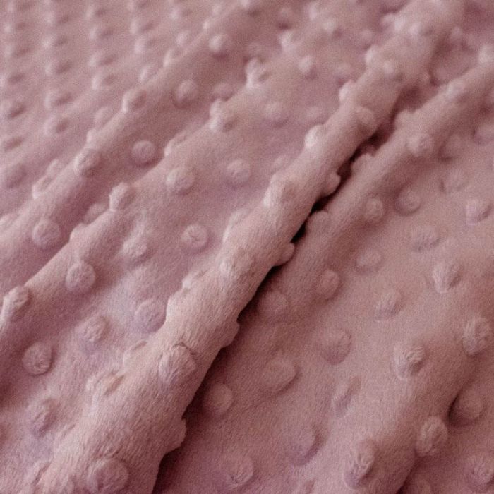 Minky audinys pelenų rožinis, likutis 0.60x1m||TavoSapnas