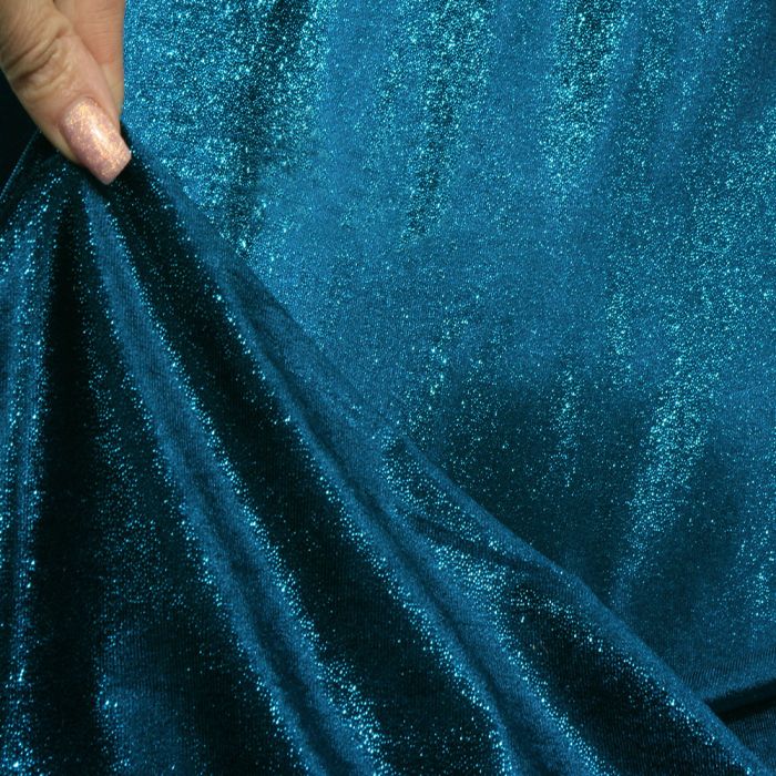 Aksomas Shiny Lurex, elektrinis, 0.30x1.50m||TavoSapnas