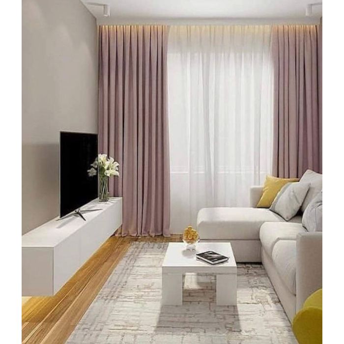 Naktinių užuolaidų komplektas Rio Ash Pink, plotis 310 cm||TavoSapnas