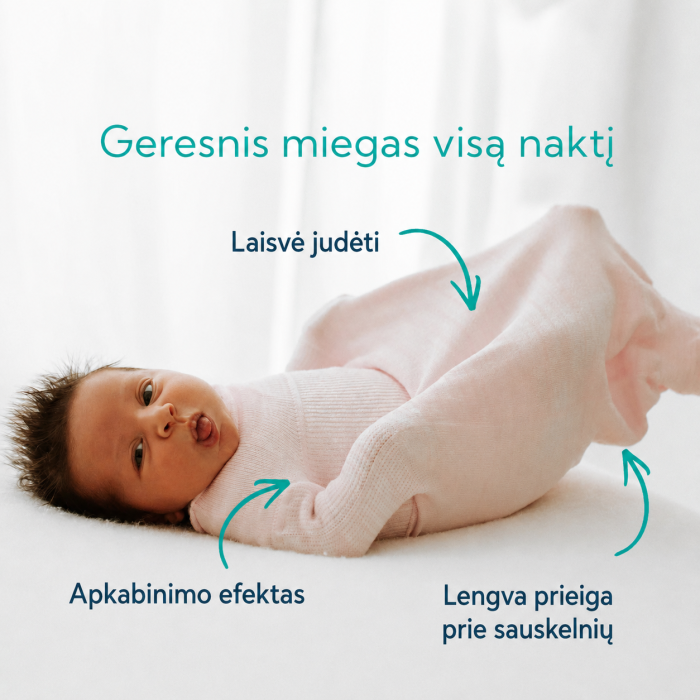 Didelis Swaddellini miegmaišis Blue, 5.4-8.2 kg, nailoninis||TavoSapnas