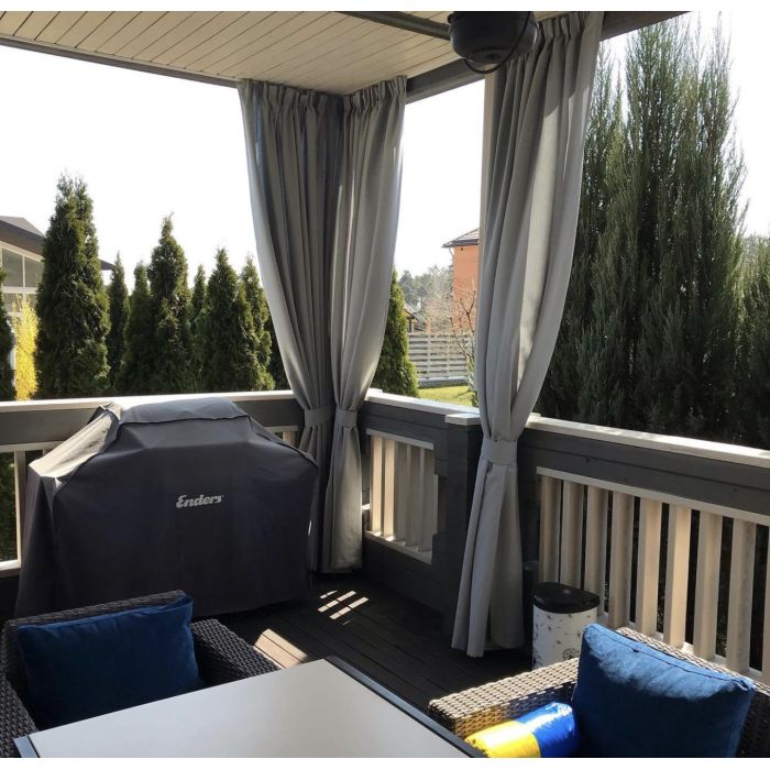 Vandeniui atsparus minkštas audinys Linen UV, likutis 0.45x1.60m||TavoSapnas