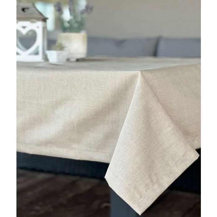 Lauko staltiesė su UV apsauga Linen Beige, 150x200 cm||TavoSapnas