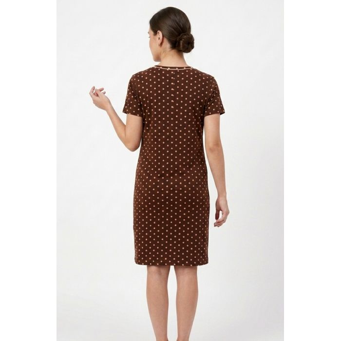 Medvilniniai naktiniai maitinančiai Brown Dots, L dydis||TavoSapnas