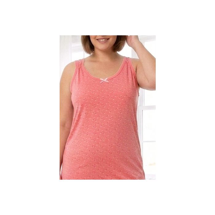 Plius dydžio medvilniniai naktiniai Coral, 2XL dydis||TavoSapnas