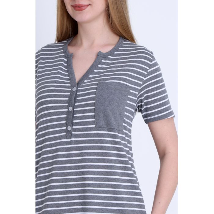 Medvilniniai naktiniai Stripes, 2XL dydis||TavoSapnas