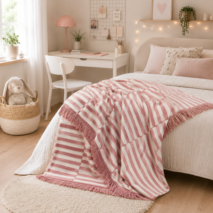 Medvilninis pledas Fashion Collection Mia, 150x200 cm||TavoSapnas