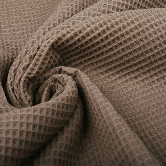 Medvilninis audinys WAFFLE rudas, 0.45x1.45m||TavoSapnas