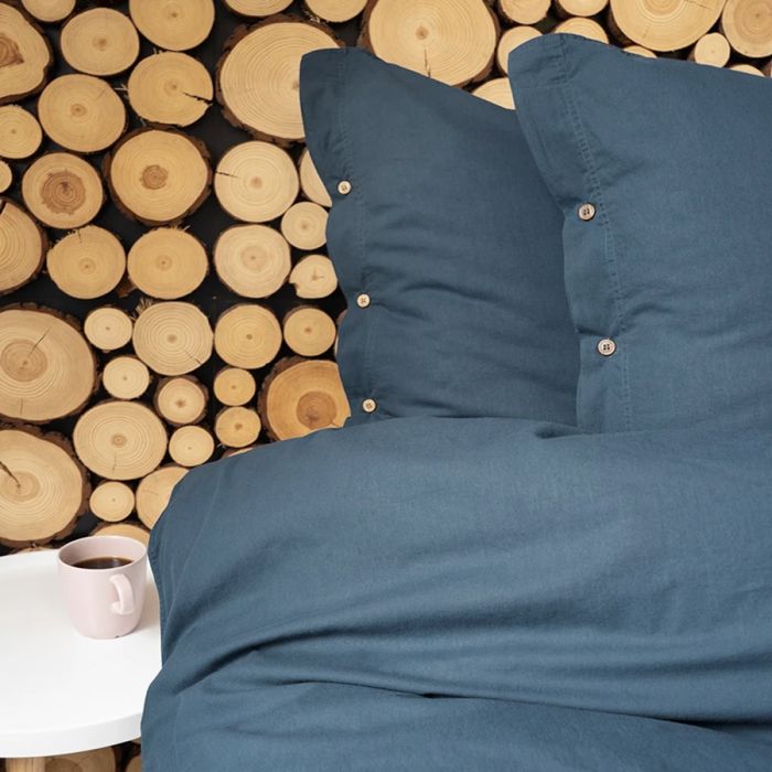 Medvilninė patalynė PURE ECO LINE Denim, 160x200, 70x80 cm||TavoSapnas