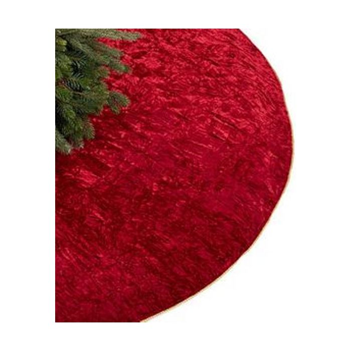 Plonas glamžytas aksomas Red, 0.20x1.50m||TavoSapnas