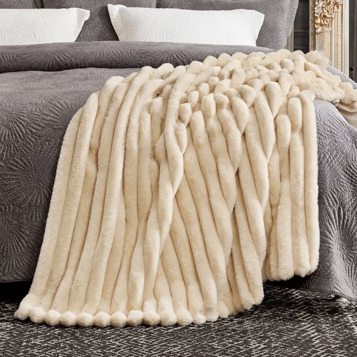 Super Soft pliušo pledas-lovatiesė, 200x220 cm||TavoSapnas