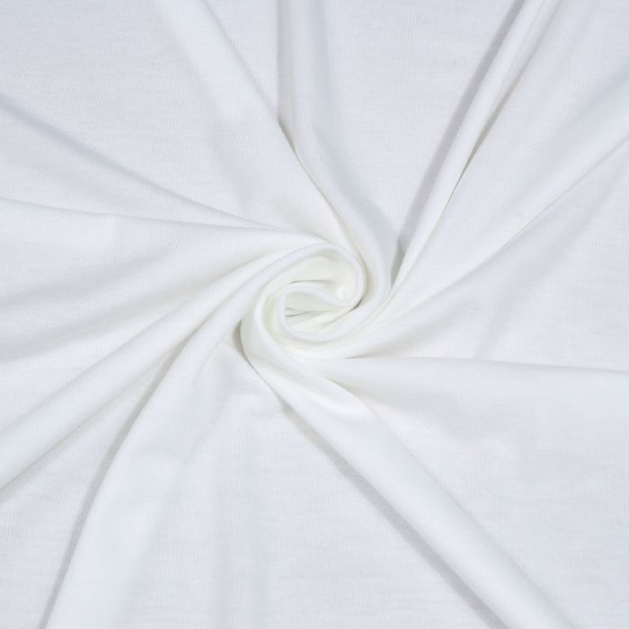 Medvilninis trikotažas (džersis) pieno baltas, 0.50x1.90m||TavoSapnas