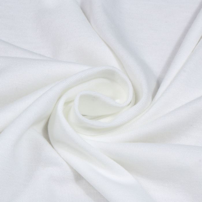 Medvilninis trikotažas (džersis) pieno baltas, 0.50x1.90m||TavoSapnas