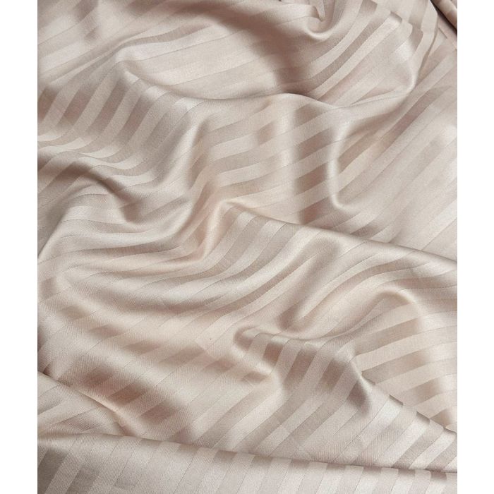 Siuvama Pure Collection satino patalynė Taupe, 220x220 cm||TavoSapnas