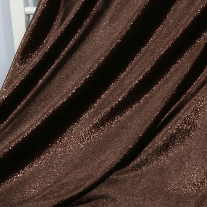 Aksomas Shiny Lurex, rudas, likutis 0.60x0.70m||TavoSapnas