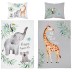 Dvipusė bambuko patalynė Happy Animals, 100x135, 40x60 cm||TavoSapnas
