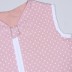 Vasarinis miegmaišis su dvipusiu užtrauktuku Pink dots, 80 cm||TavoSapnas
